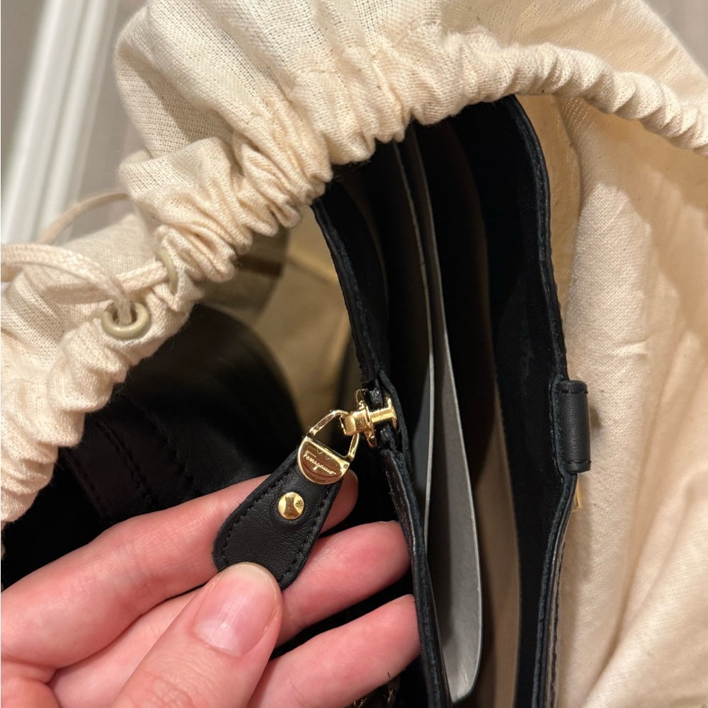 Salvatore Ferragamo Black Leather Riding Boots - Picture 10 of 11